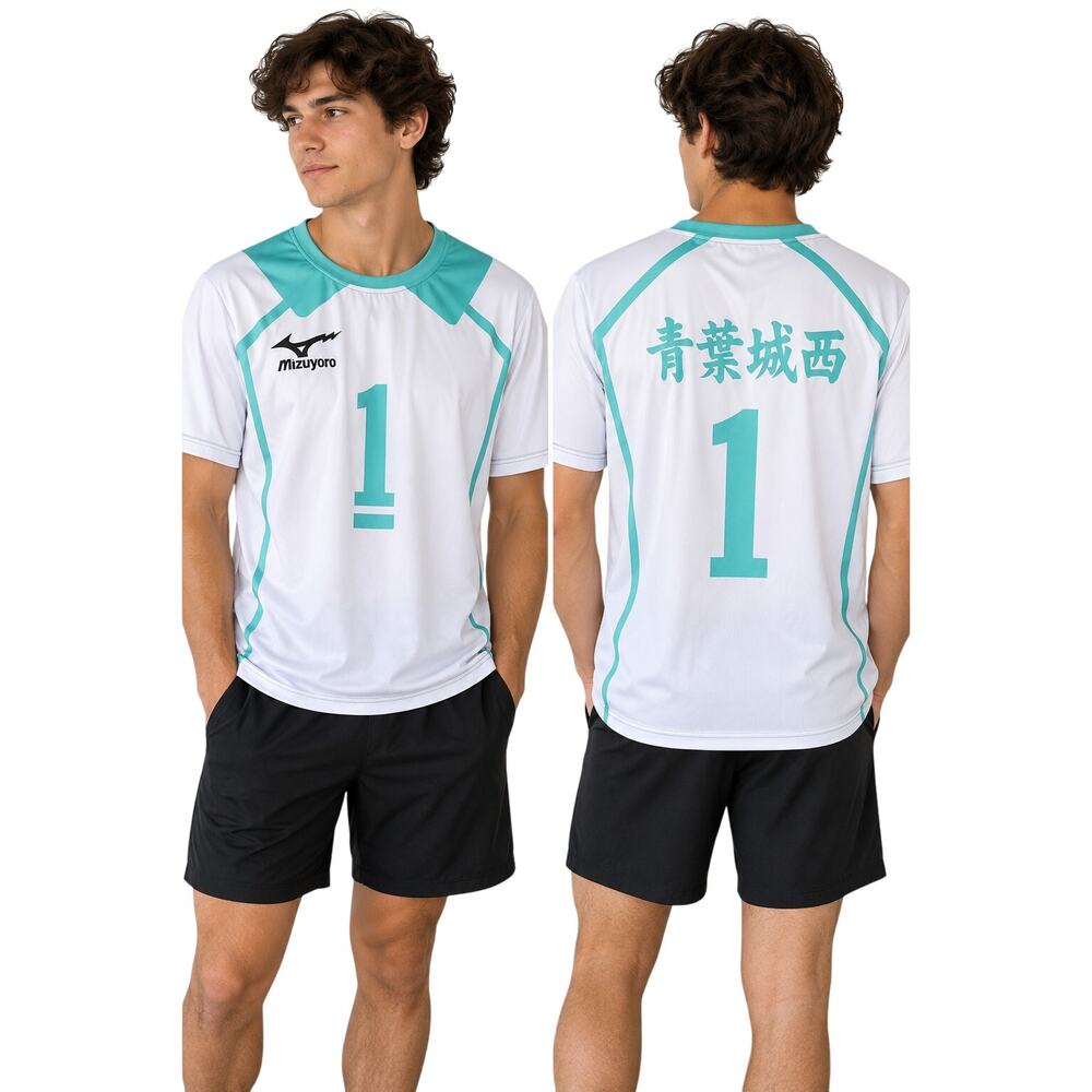 Haikyuu Aoba Johsai #1 Volleyball Jersey Cosplay Shirt XL 180/92A